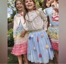 Mini Boden Pom Pom Tulle Midi SkirtSize 13-14Y