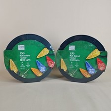 2 150-Light Multi-Colored - LED - C6 - Christmas String Lights 49.6 ft. Sealed