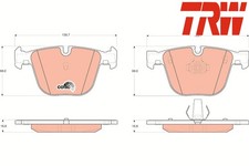 SET PASTIGLIE FRENO POSTERIORI GDB1502 TRW I