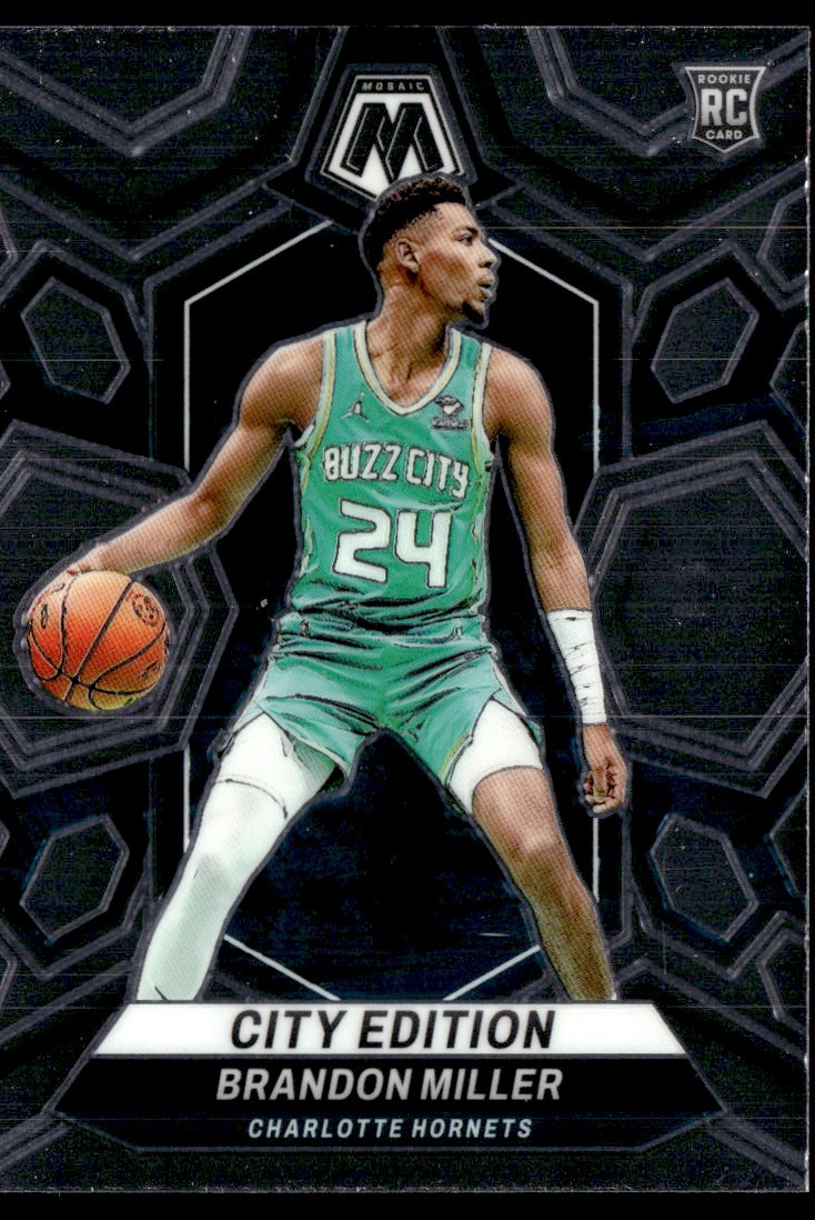 BRANDON MILLER 2023-24 PANINI MOSAIC CITY EDITION RC CHARLOTTE HORNETS #277