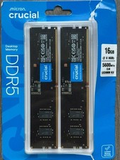 Crucial 16GB kit 8x2 DDR5 - 5600 UDIMM CT2K8G56C46U5