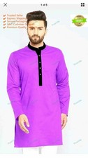 Indian Cotton Mens Shirt Long Sleeve Kurta Loose Shirt Mens Shirt Kurta