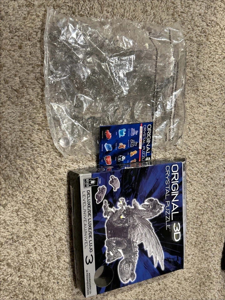 Rompecabezas de Cristal 3D Original Bepuzzled Deluxe - Rompecabezas Dragón Hágalo Usted Mismo Conjunto Foto 2 de 4