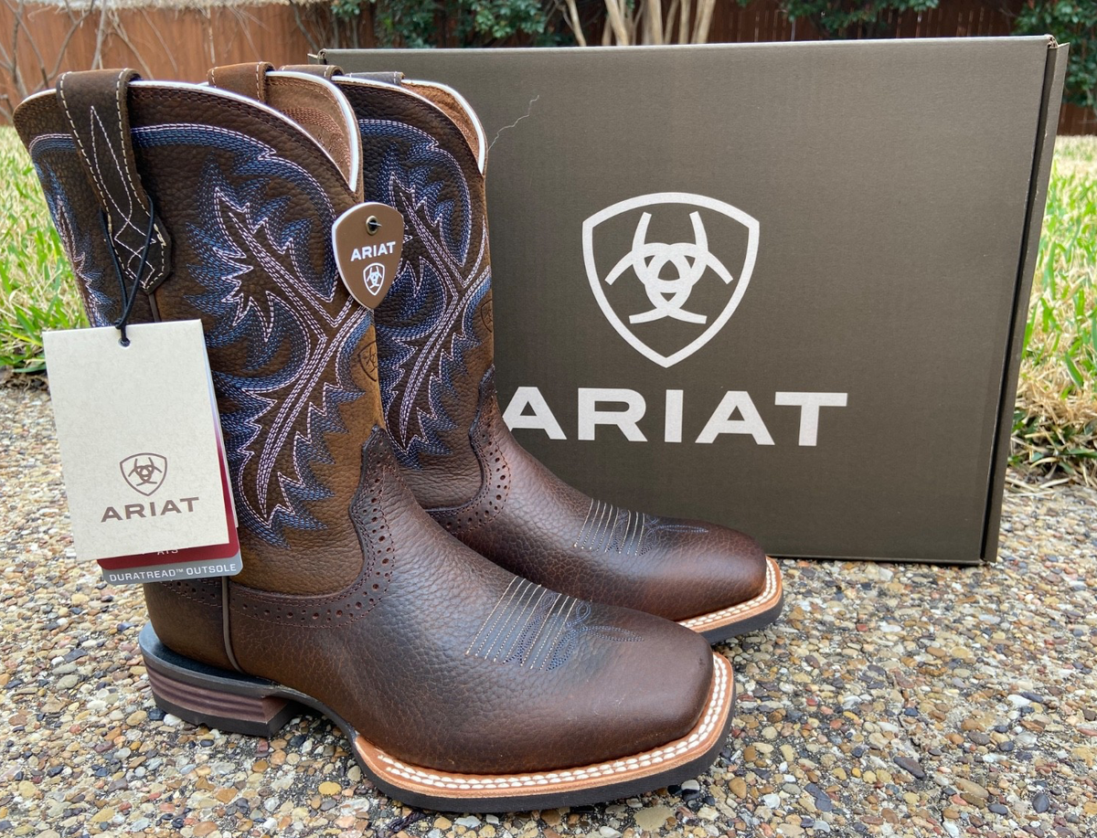 ARIAT ATS Boots Motorcycle Biker Riding Leather Engineer Brown 13 D Ariat Men main image 2