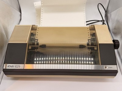 Boxed Vintage Atari 1029 Programmable Printer Retro Computer + Elephant Ribbon