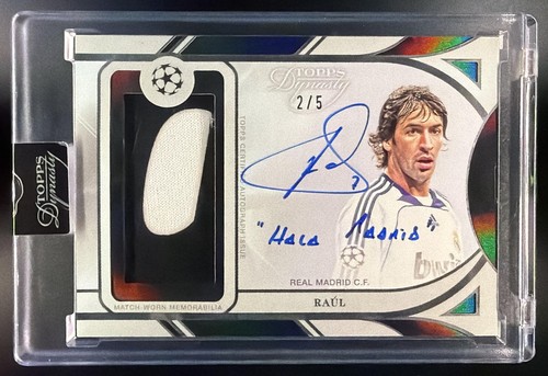 2024 Topps Dynasty UEFA Club Competitions Raul #APL-RA2 Auto Patch Black /5