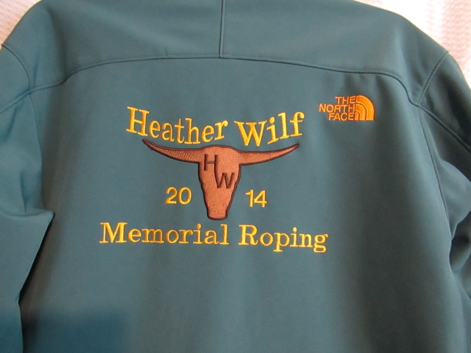 North Face Jacket Mens Large Softshell Custom Emb… - image 5