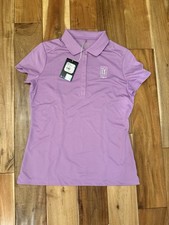 Nike Women's Dri-Fit Polo Shirt Golf Tour Performance, Purple, Size M