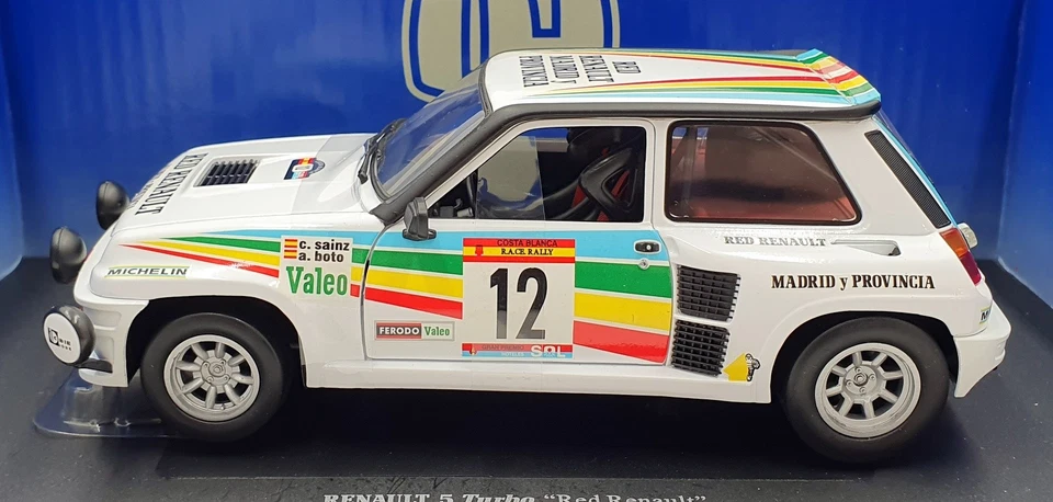 Universal Hobbies 1/18 Scale 4537 - Renault 5 Turbo #12 Costa Blanca 1984 Sainz - Image 3 of 4