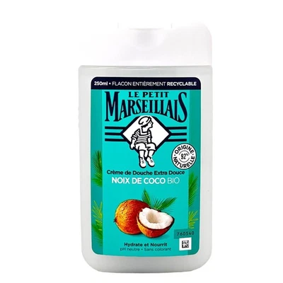 Le Petit Marseillais Feuchtigkeitsspendende Duschcreme mit Kokosbutter 250ml - Bild 1 von 4