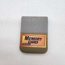 Performance PlayStation 1 PS1 Gray Grey Memory Card P-102 - Great Condition 