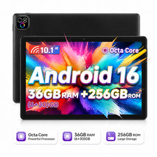 2026 Brand New Android 16 Tablet 36GB RAM 256GB ROM GMS Google NETFLIX Wifi 5G