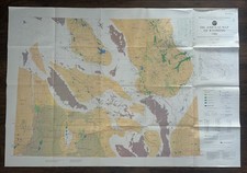 Vintage 1980 Huge Oil And Gas Map Of Wyoming Geological Survey 57.5” x 39.5”