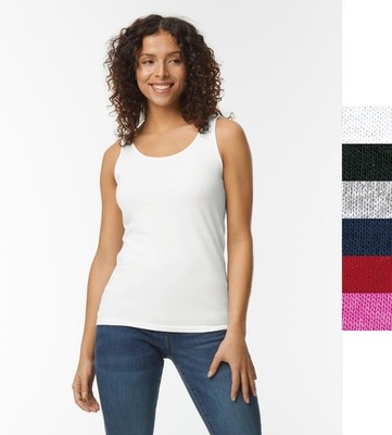 Damen Tank Top Gildan formbeständig Shirt Baumwolle Deluxe 30s Softstyle 64200L