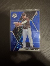 2021 PANINI MOSAIC BASEBALL #258 HA-SEONG KIM RC QUICK PITCH BLUE MOASIC /85