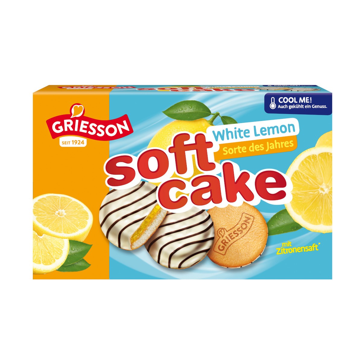 Griesson Soft Cake White Lemon mit Zitronensaft Packung 300g