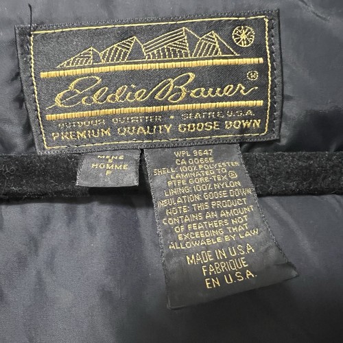 Vintage Eddie Bauer Premium Goose Down Ridge Line Parka Puffer Coat Men’s Small - Picture 4 of 11