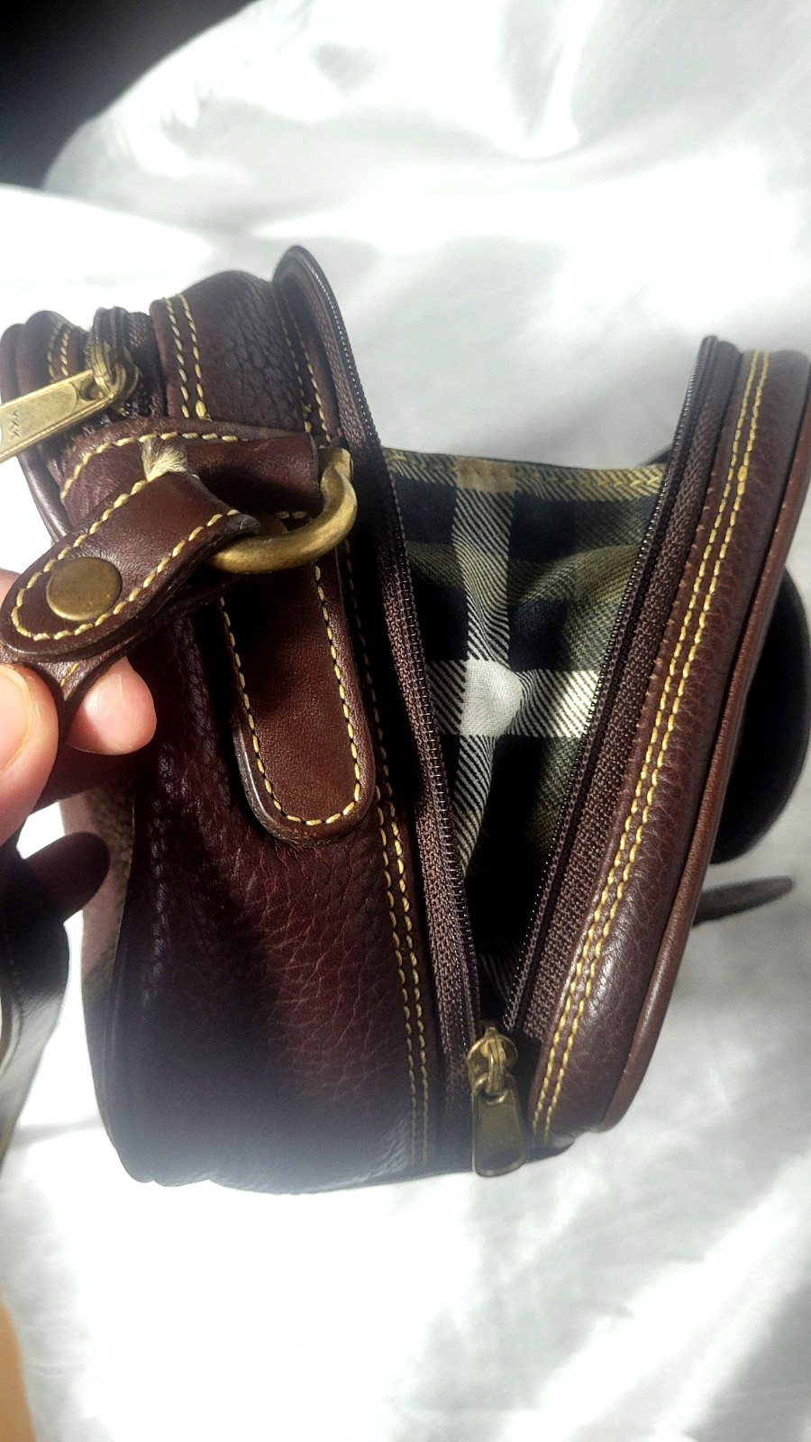 Mark Cross Country Crossbody Messenger Traveling Bag Men Fashion Genuine Leather