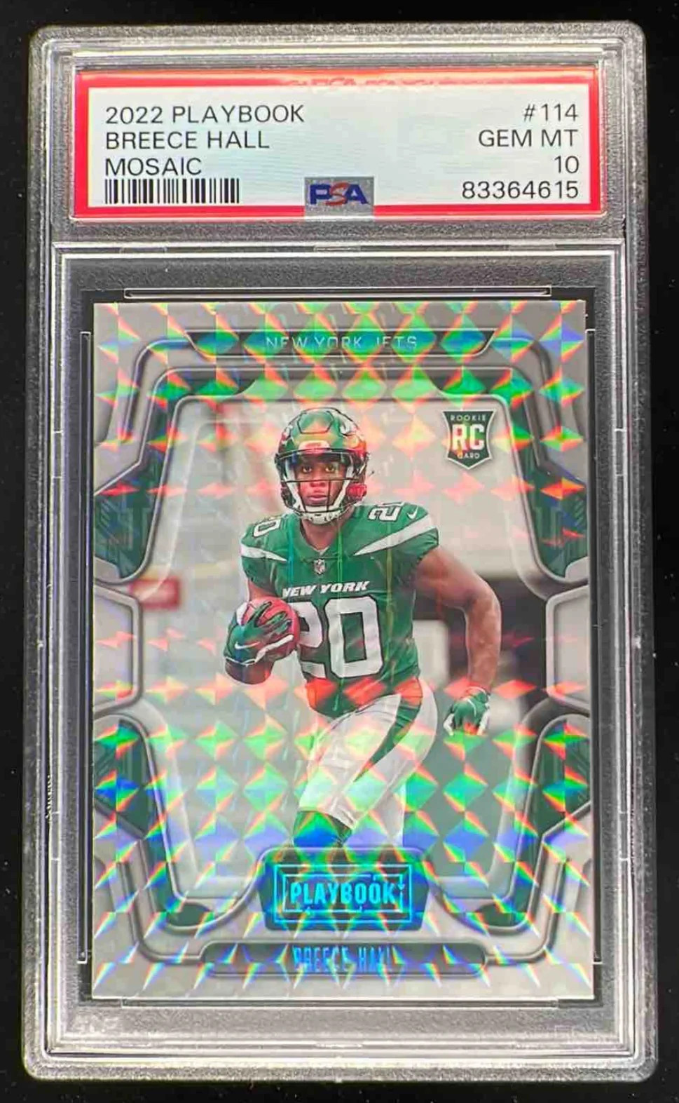 Breece Hall Panini Playbook #114 Mosaic