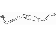Quality Front Exhaust Pipe & Silencer for Nissan Navara YD25DDTI 2.5 (2002-2005)