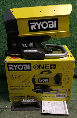 Ryobi PCL801B ONE+ Cordless Hybrid Propane Heater (Tool Only) *READ* No Hose