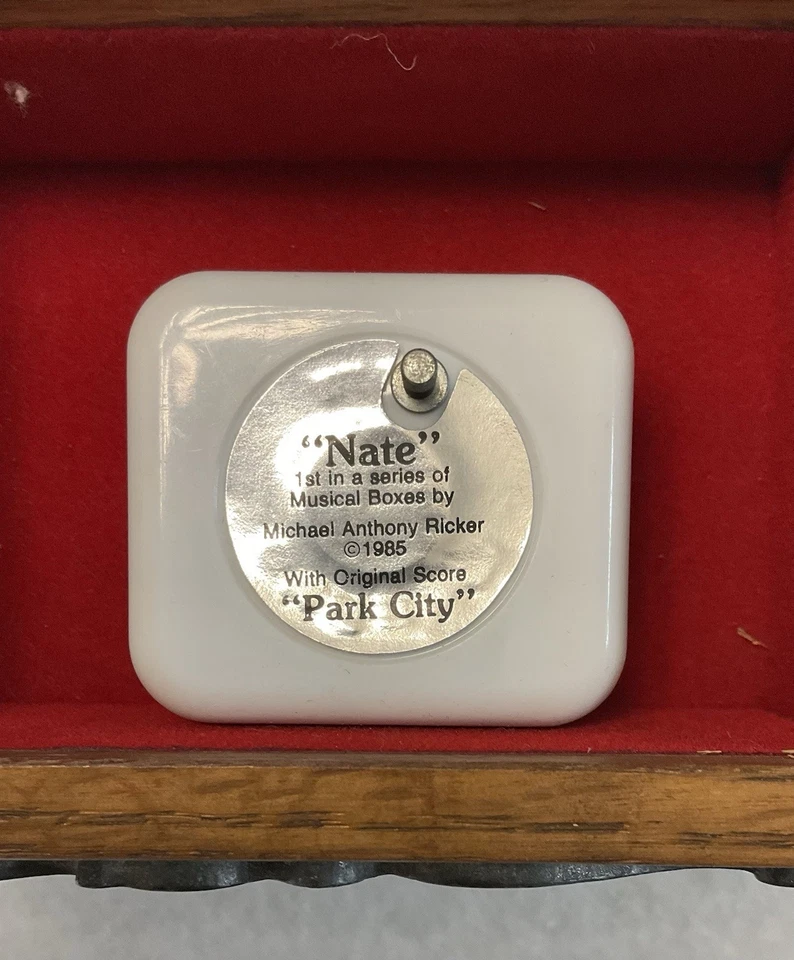Michael Ricker “Nate” Pewter Sculpture Music Box – Hand Signed Limited Edition - Image 4 of 4