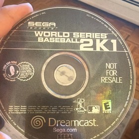SEGA Sports Dreamcast World Series Baseball 2K1 Not For Resale VMU VGA