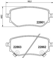 Bremsbelagsatz Scheibenbremse Hella Pagid 8DB 355 037-951 FüR Mercedes Klasse Up