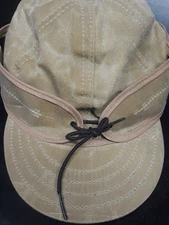 NWT Stormy Kromer 100% Waxed Cotton Cap Field Tan Color 7 3/8