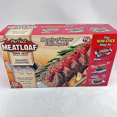 Perfect Meatloaf Pan Set As Seen On TV New