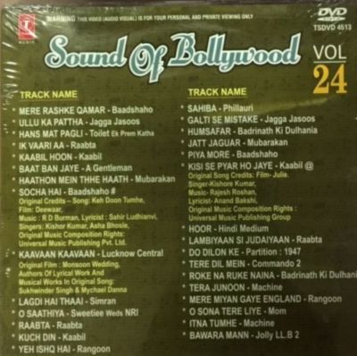 Sound of Bollywood 24 - 2017 Bollywood Songs Videos DVD for sale