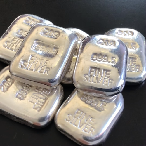 Silver Ingot Bar 20 grams Fine 999.5 Certified Bullion Grade Hand Poured - Video 1 of 1