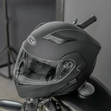 DOT Helmet Motorcycle Face Half Full ATV Dirt Flip up Dual Modular Pilot Bobber