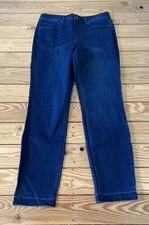 Susan graver NWOT Women  s denim pull on skinny jeans size 8 blue sf24