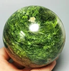 Amazing Green Opal Pattern Sphere Ball Reiki Gem Stone Madagascar