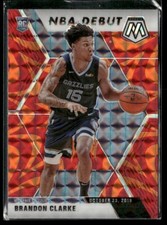 2019-20 Panini Mosaic Orange Prizm Brandon Clarke #277 RC Memphis Grizzlies