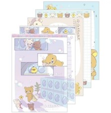 San-X Rilakkuma Snuggling You Memo Pad Message Notes Letter Pads Notepad Laundry
