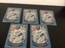 (5) 2013 BOWMAN DRAFT TRAVIS DEMERITTE BLUE /500 ROOKIE CARD LOT OF 5 HOT