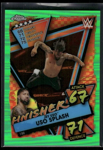 2021 Topps Slam Attax Jey Uso #196 Green Refractor /50
