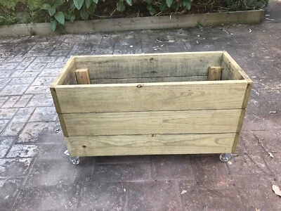 Wooden Planter Box On Castor Wheels Currumbin Valley Gumtree