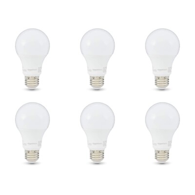 Amazon Basics 60W Equivalent, Daylight White, Non-Dimmable, 10,000 Hour Lifetime