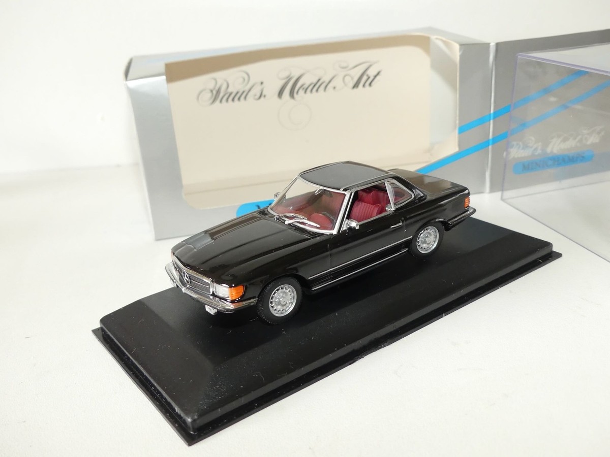 MERCEDES 350 SL HARDTOP 1970-80 Noir MINICHAMPS 1:43 | eBay