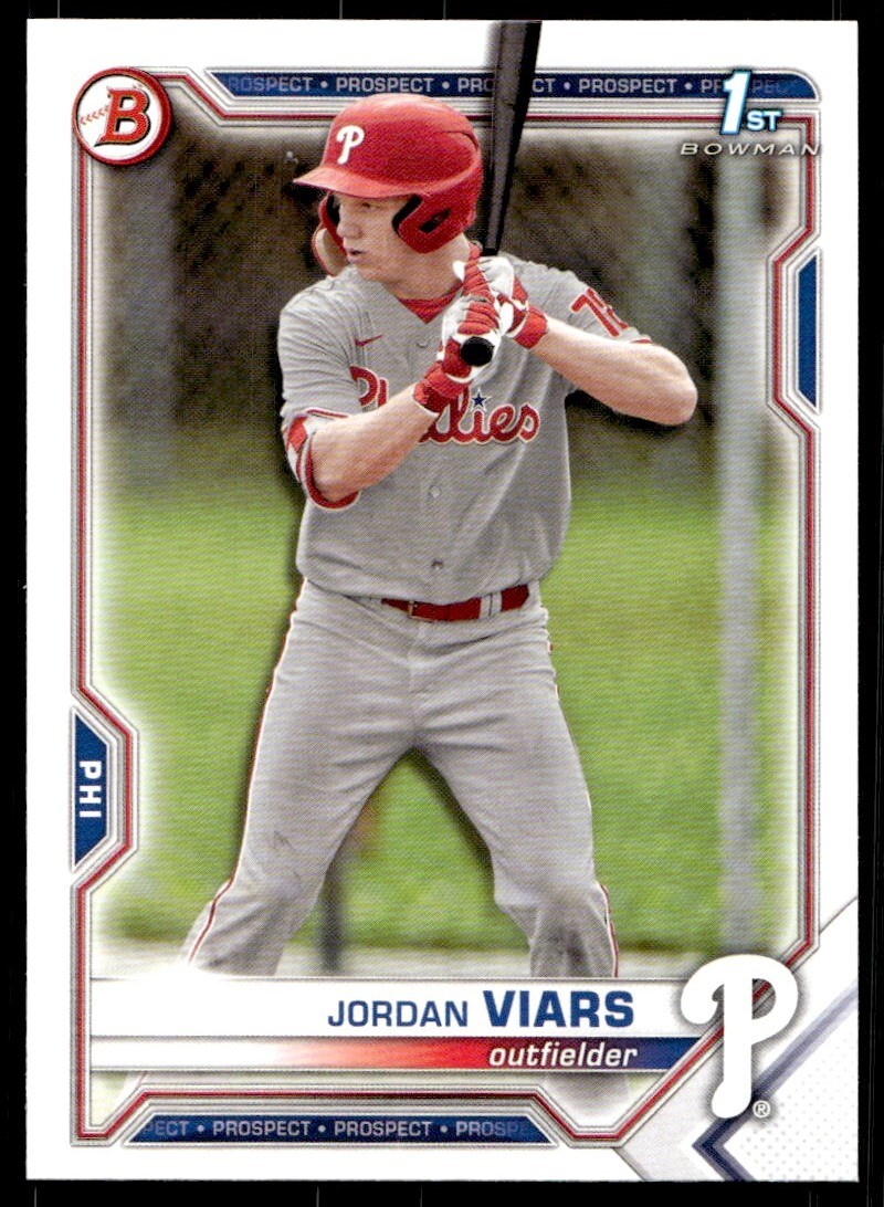 2021 Bowman Draft Jordan Viars G551 Philadelphia Phillies #BD-132