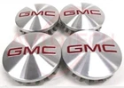4pcs GMC Brushed Aluminum wheel Center Caps 22837060 83mm 3.25" Sierra Yukon