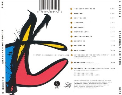 ERASURE - THE CIRCUS NEW CD