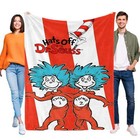 Hats Off to Dr. Seuss Blanket for Kids Flannel Throw Blanket for Gift Home Decor
