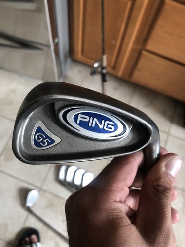 Ping G5 Green Dot 4-PW Iron Set, RH, True Temper Stiff Steel Shafts No 8 Iron - Picture 6 of 16