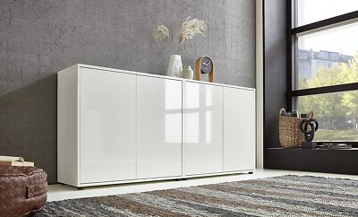 Sideboard »Mailand Set 2« mit weiß lackierten Hochglanzfronten Push-to-Open 