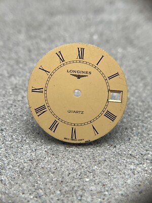 LONGINES 27,4mm GOLD QUARTZ RARE VINTAGE ZIFFERBLATT DIAL CADRAN PART TEIL