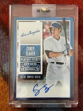 RARE #'d - 2015 Panini Contenders Draft Corey Seager Rookie Auto RC SP #d/15